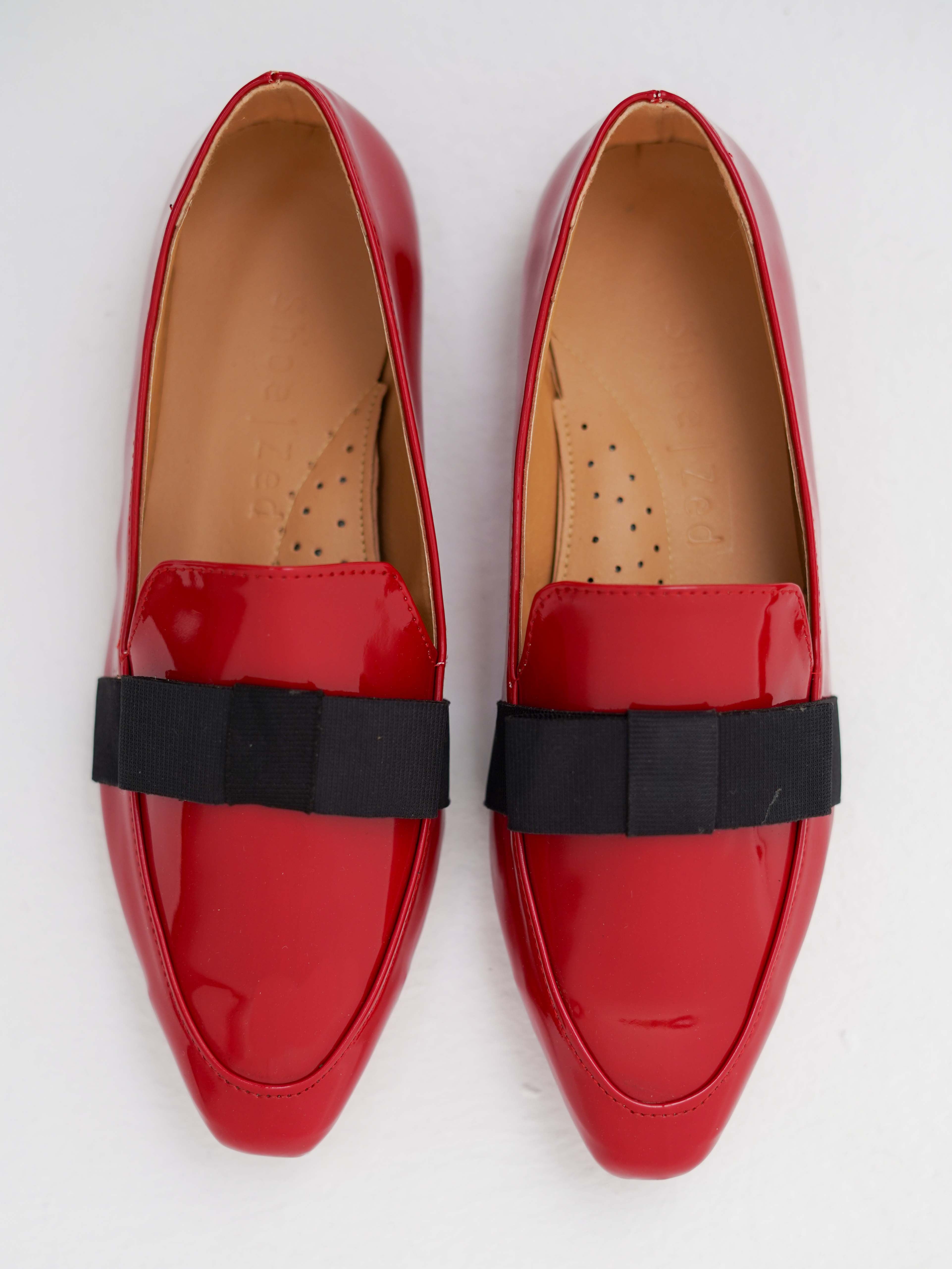 Red Patent Catherine Flat Loafers