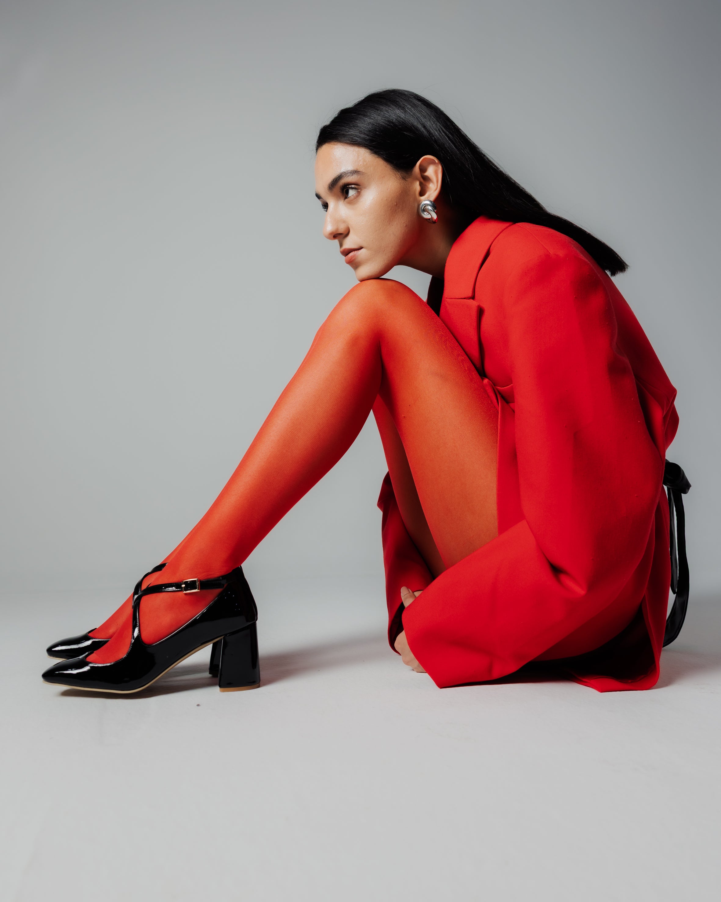 Square toe LOVE heels
