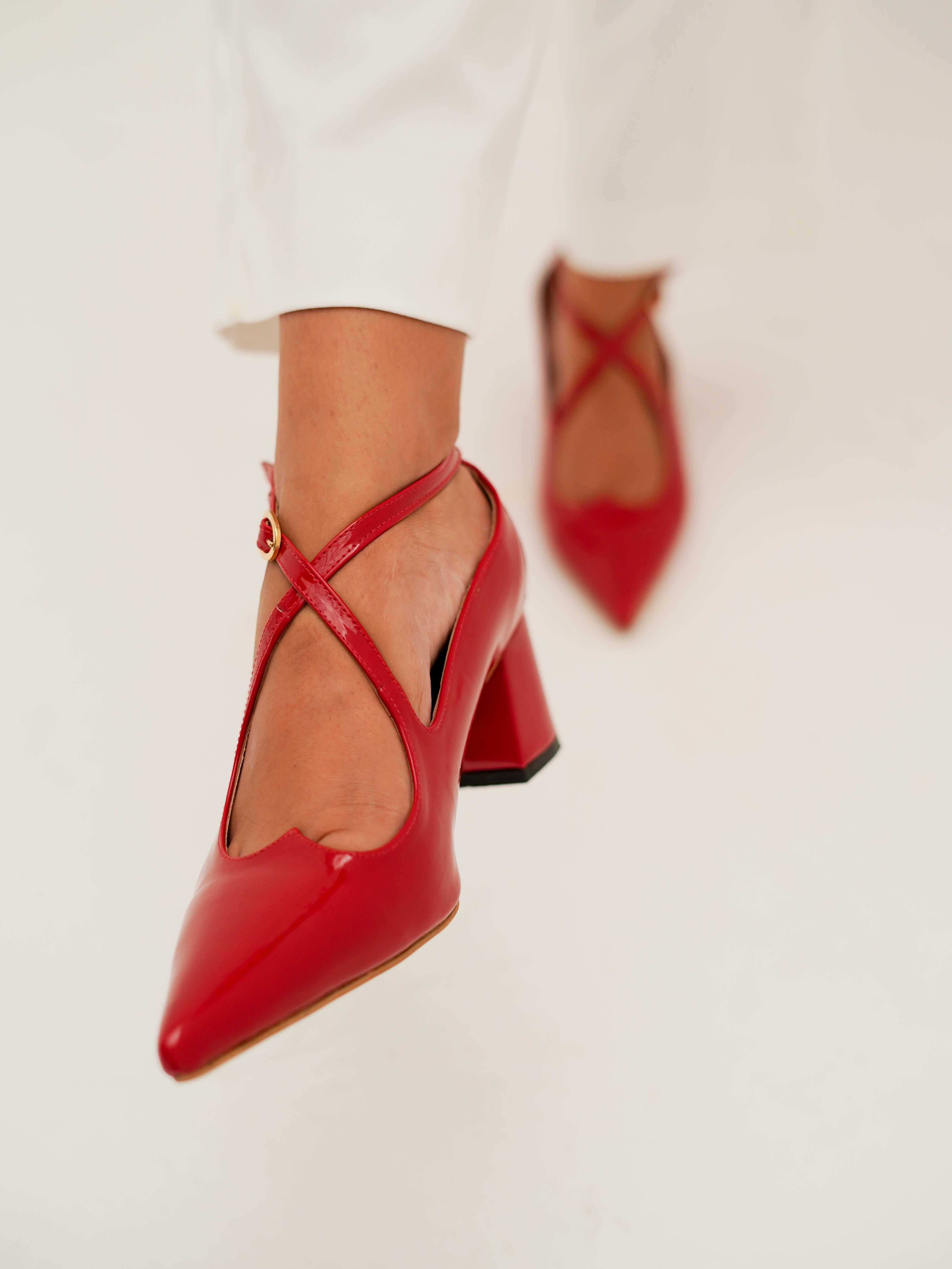 Red LOVE heels