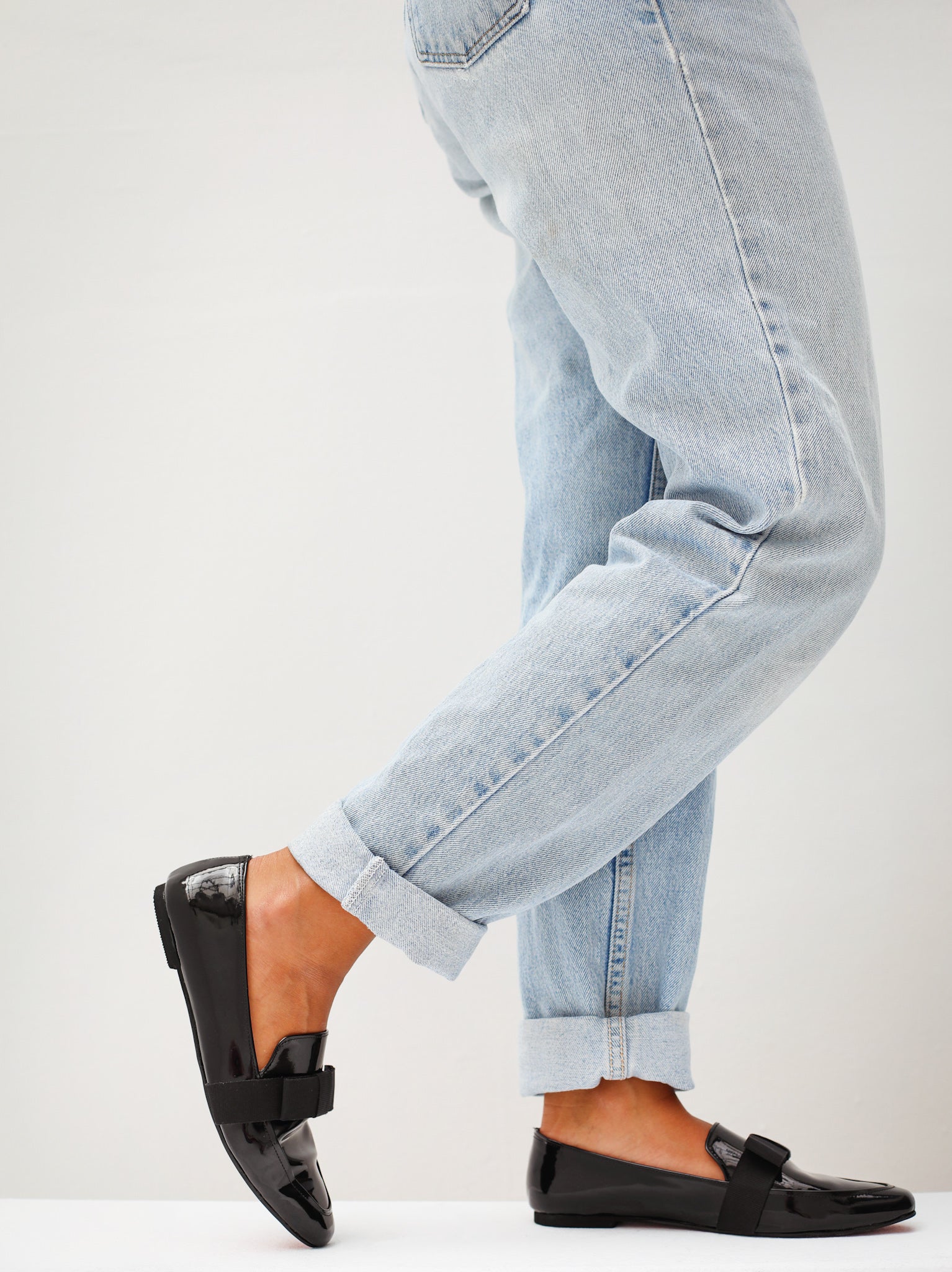 Black Catherine Flat Loafers