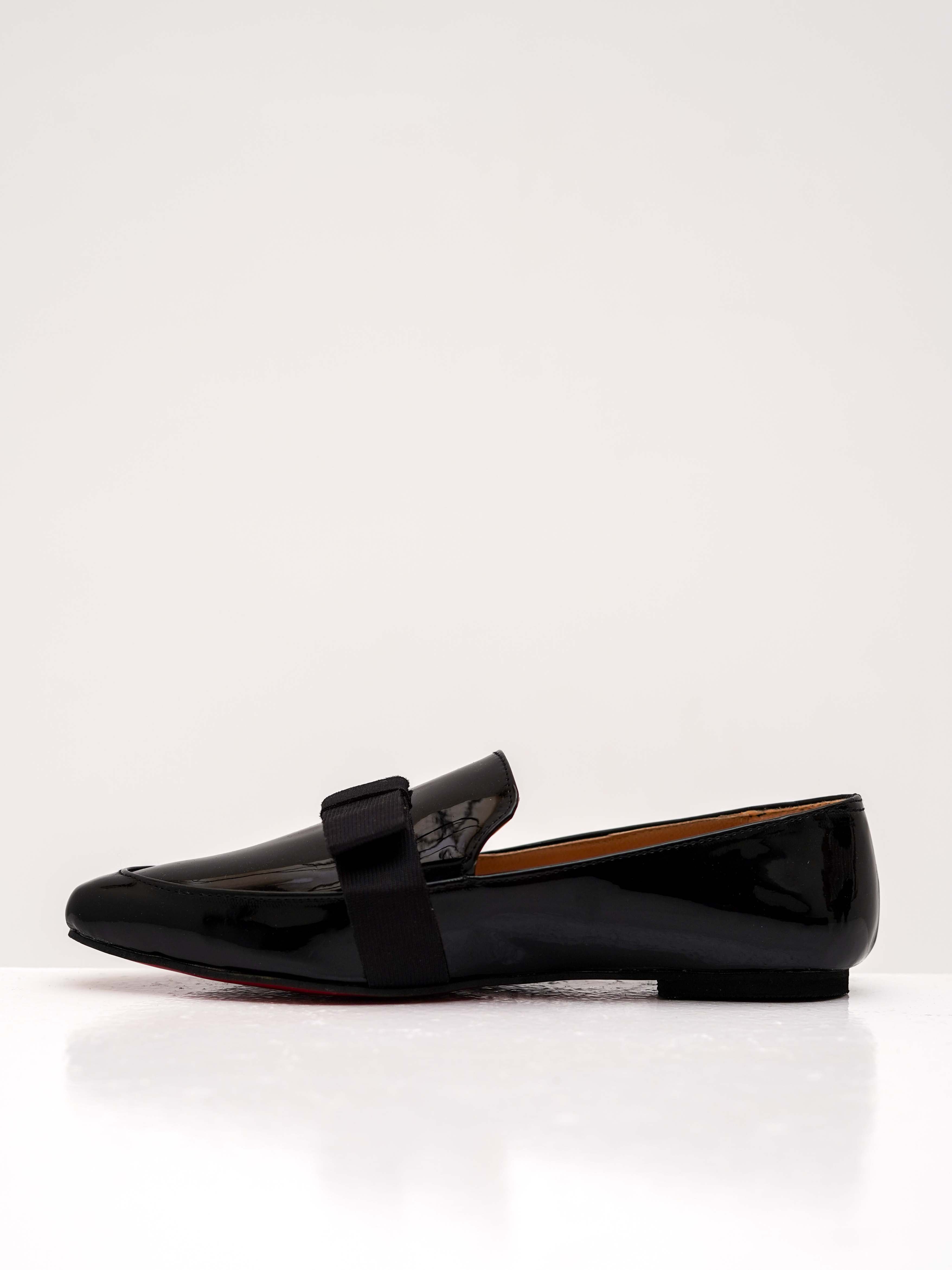 Black Catherine Flat Loafers