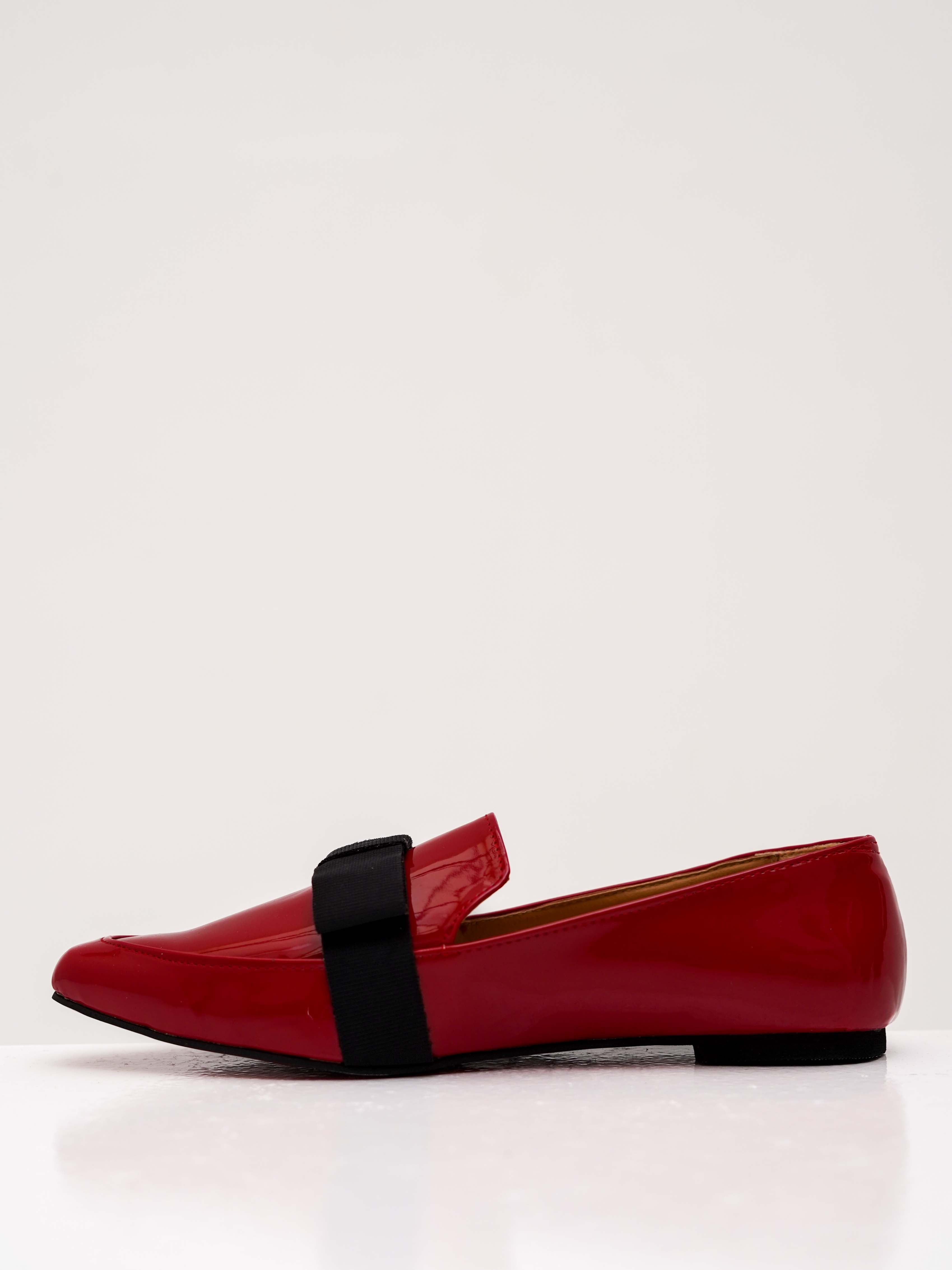 Red Patent Catherine Flat Loafers