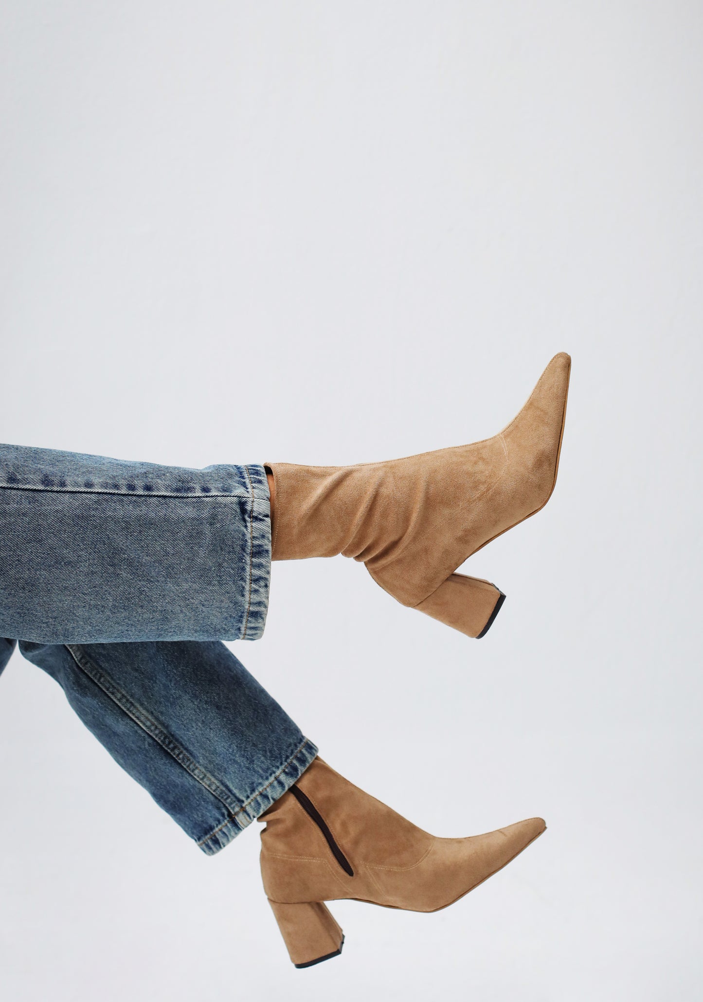 Beige Ankle boots