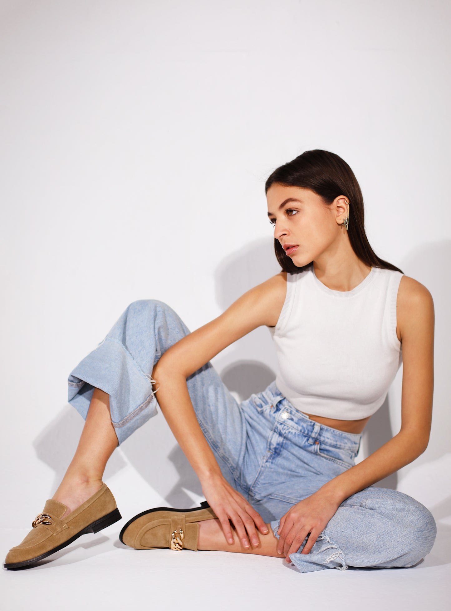 Beige Mocassini