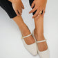 Light beige MaryJ flats