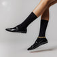 MaryJane flats in shiny black