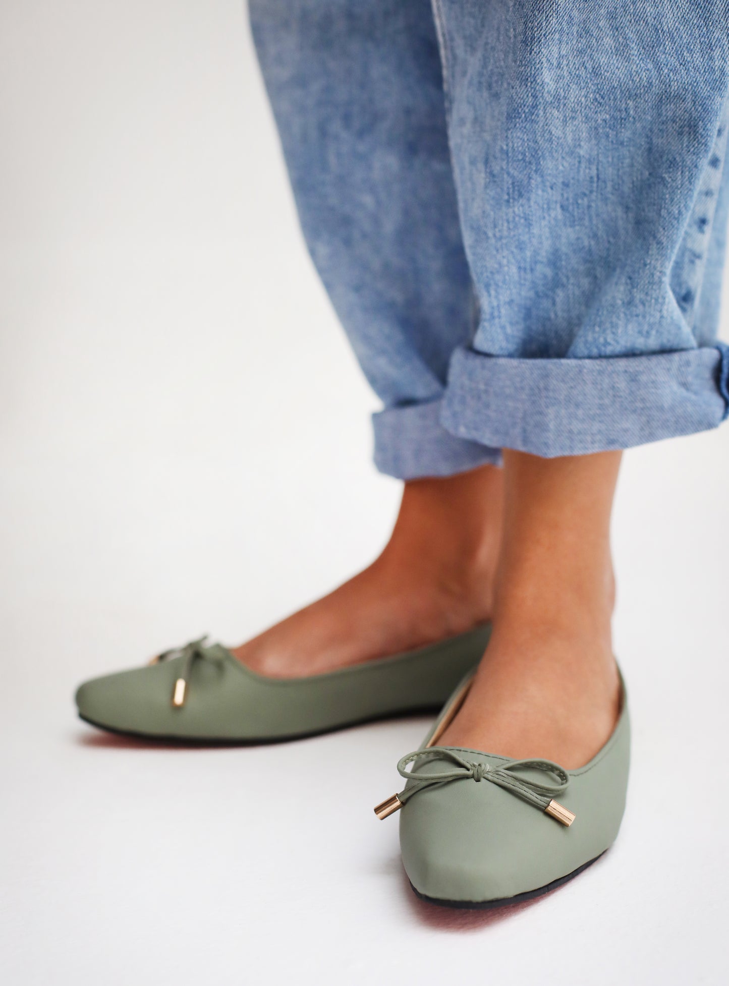 Bluish Green classic ballerina