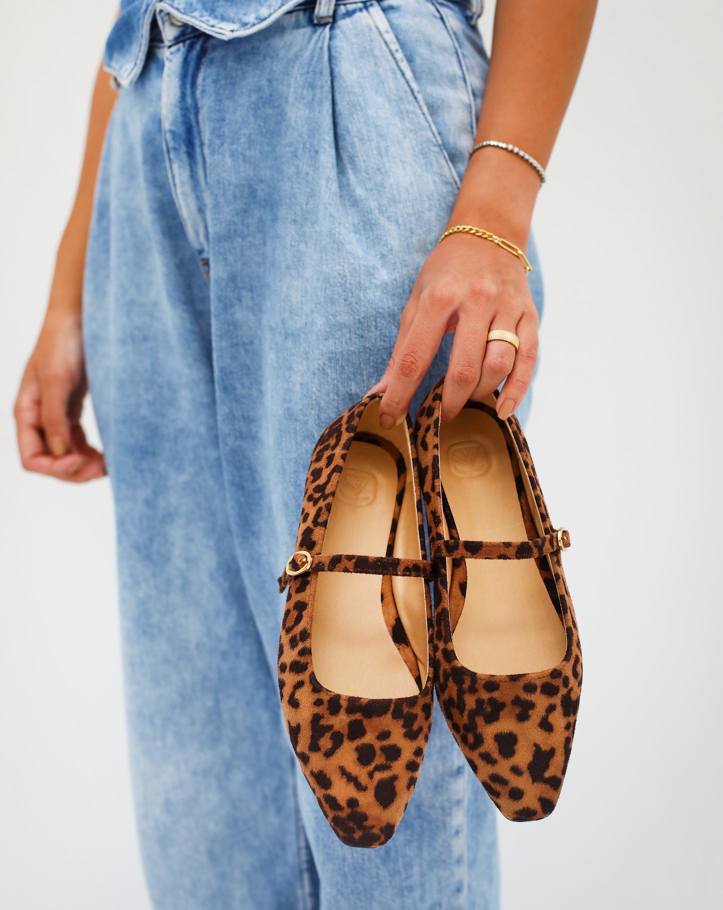 Leopard MaryJ flats