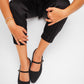 Black MaryJ flats