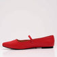 Red MaryJ flats