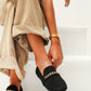 Black Gold Chain Loafers