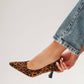 Leopard court heels