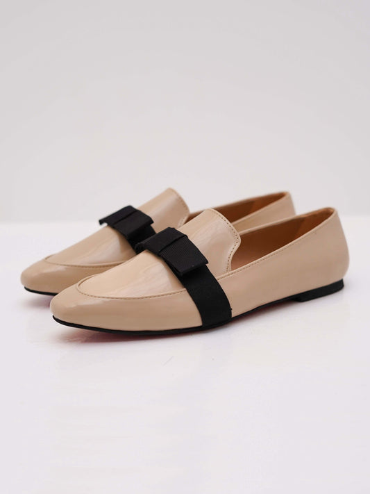 Beige Catherine Flat Loafers