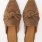 Café Square Toe Knot Mules