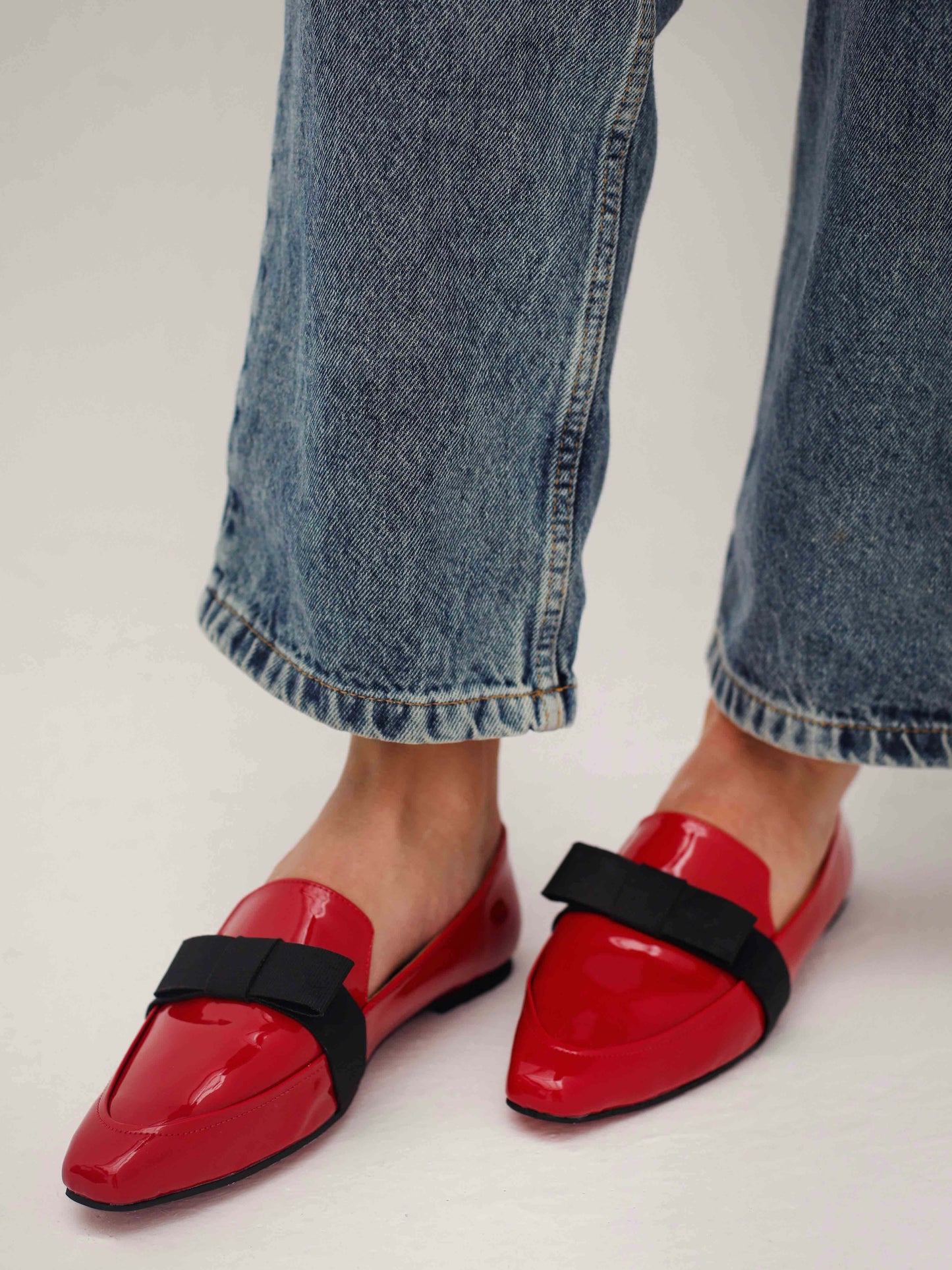 Red Patent Catherine Flat Loafers