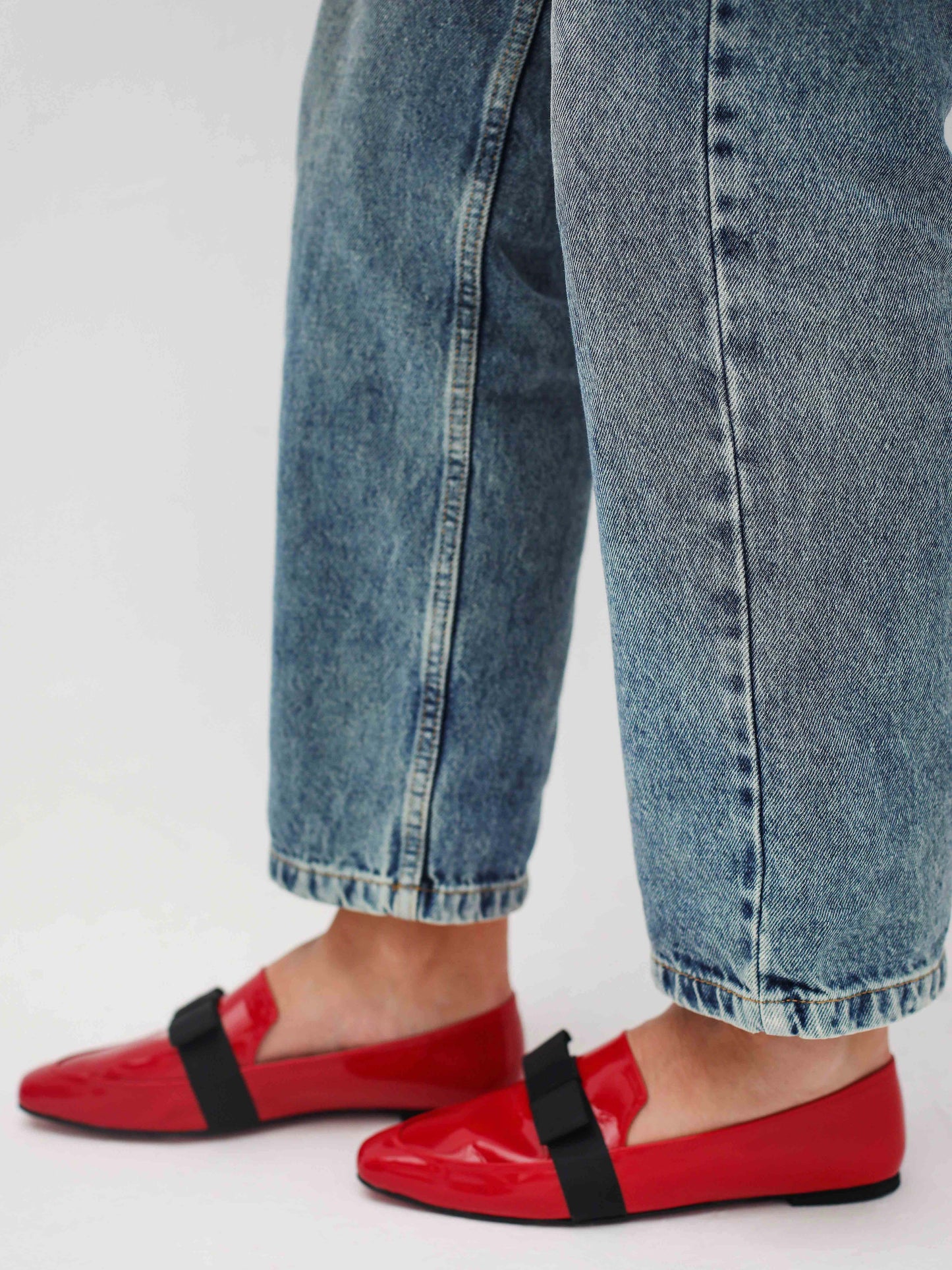 Red Patent Catherine Flat Loafers