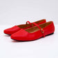 Red MaryJ flats