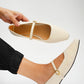 Light beige MaryJ flats