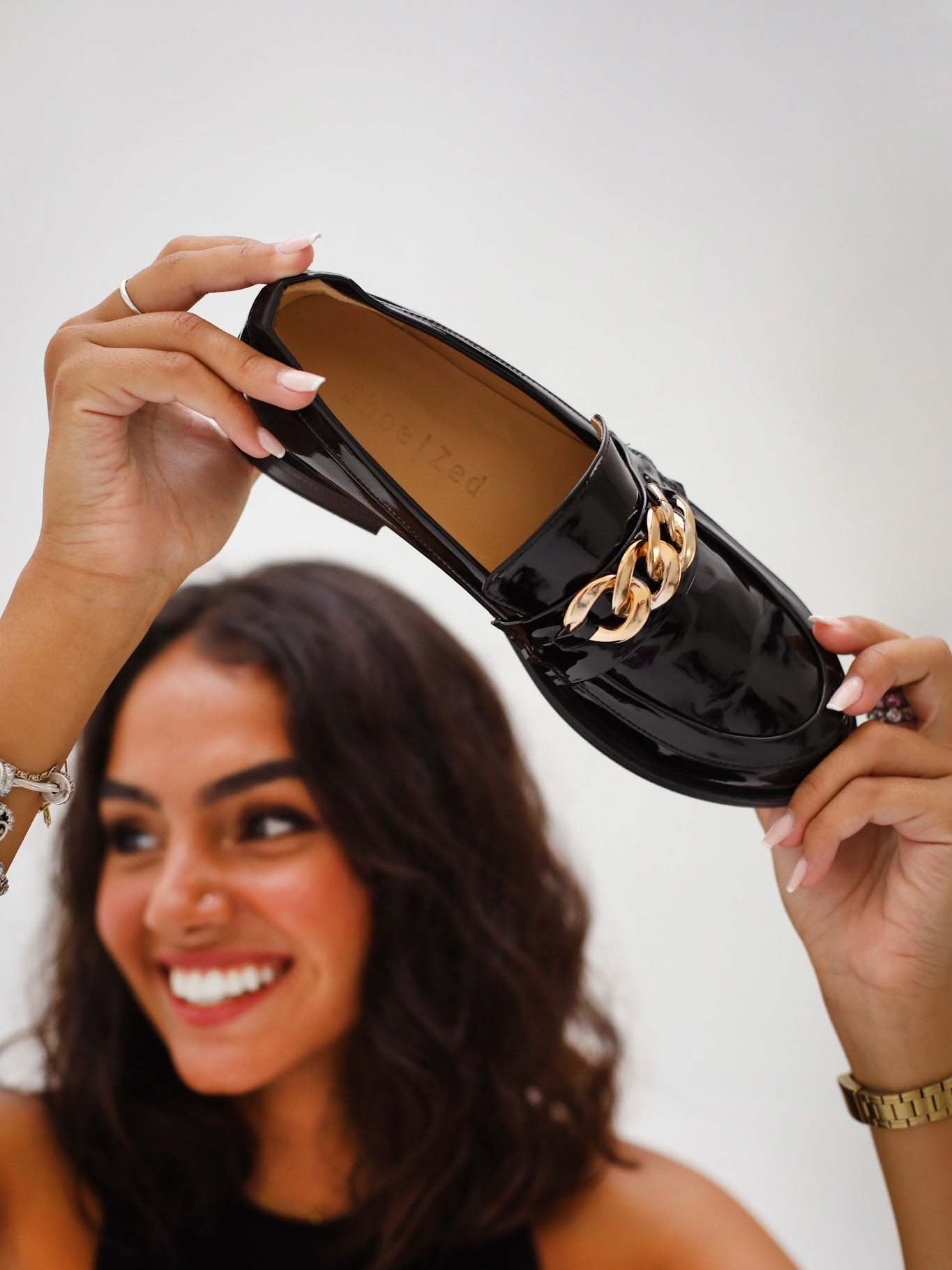 Black Patent Mocassini