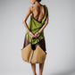 Tan canvas shopper bag