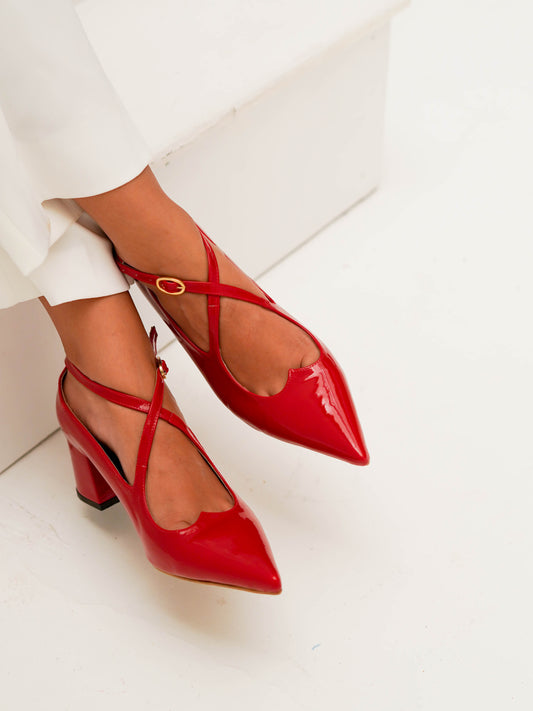 Red LOVE heels