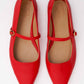 Red MaryJ flats