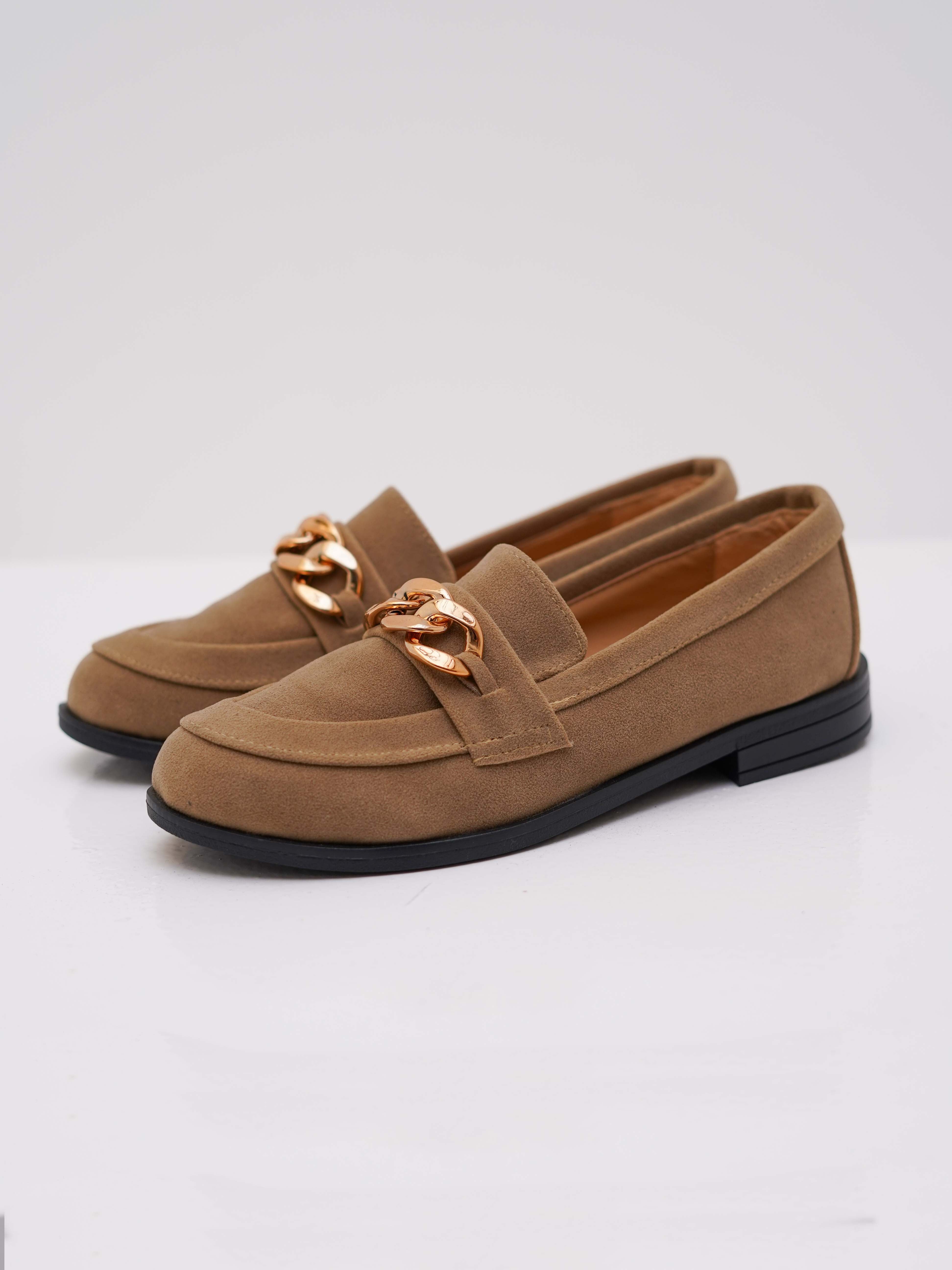 Beige suede Mocassini