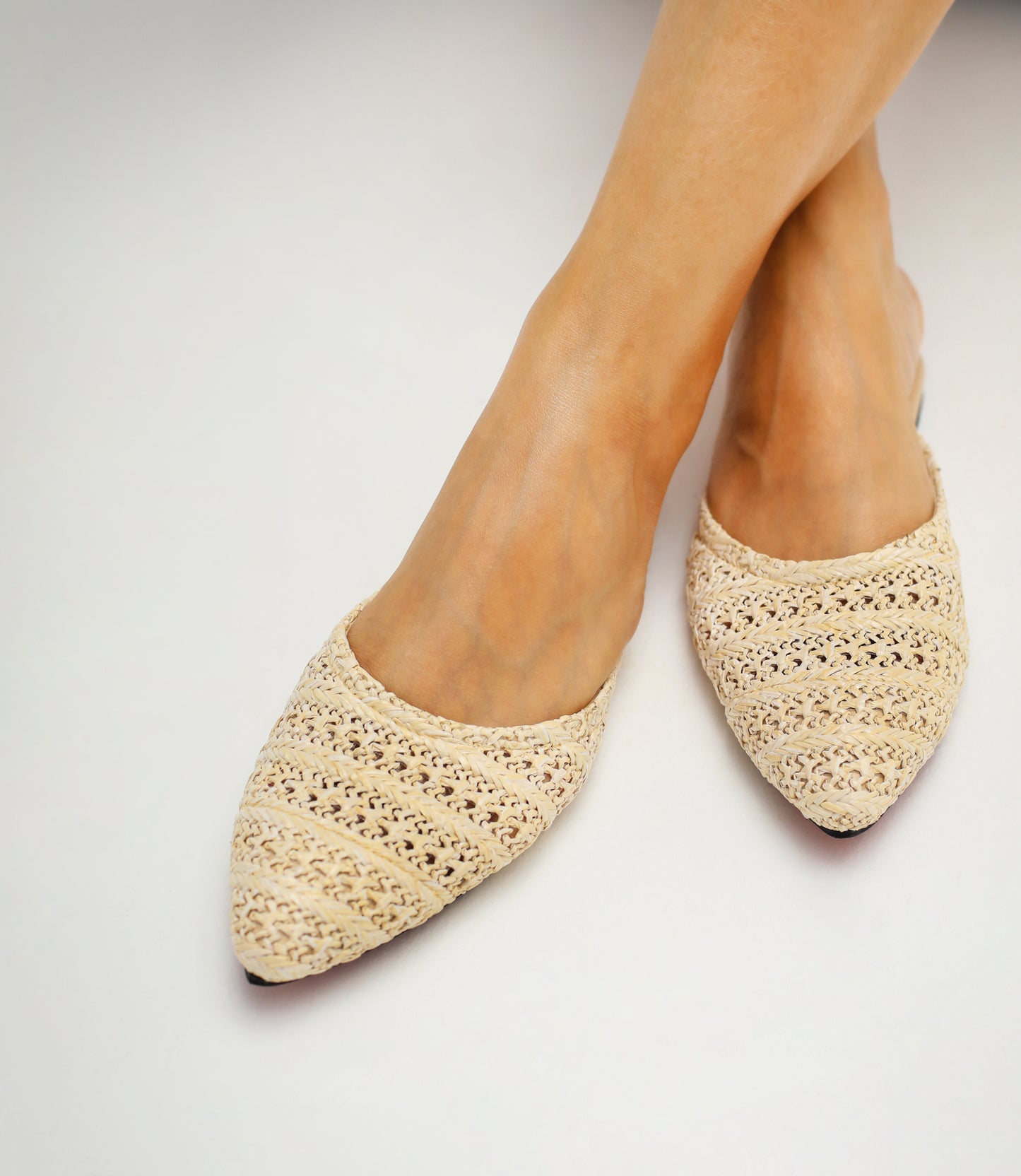 Embroidered canvas mules