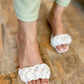 White Braided Sandals
