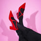 Red LOVE heels