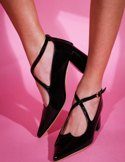 Black LOVE heels