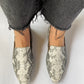 Snake Power Square Toe Loafers