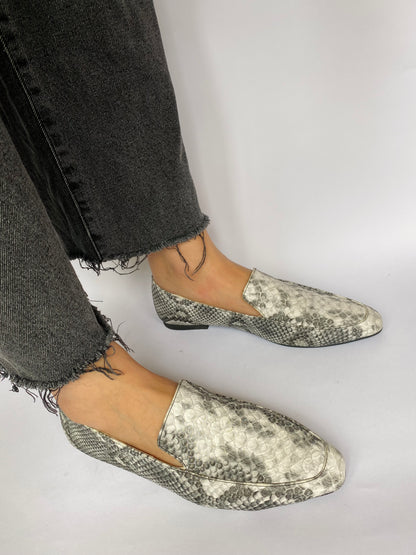 Snake Power Square Toe Loafers