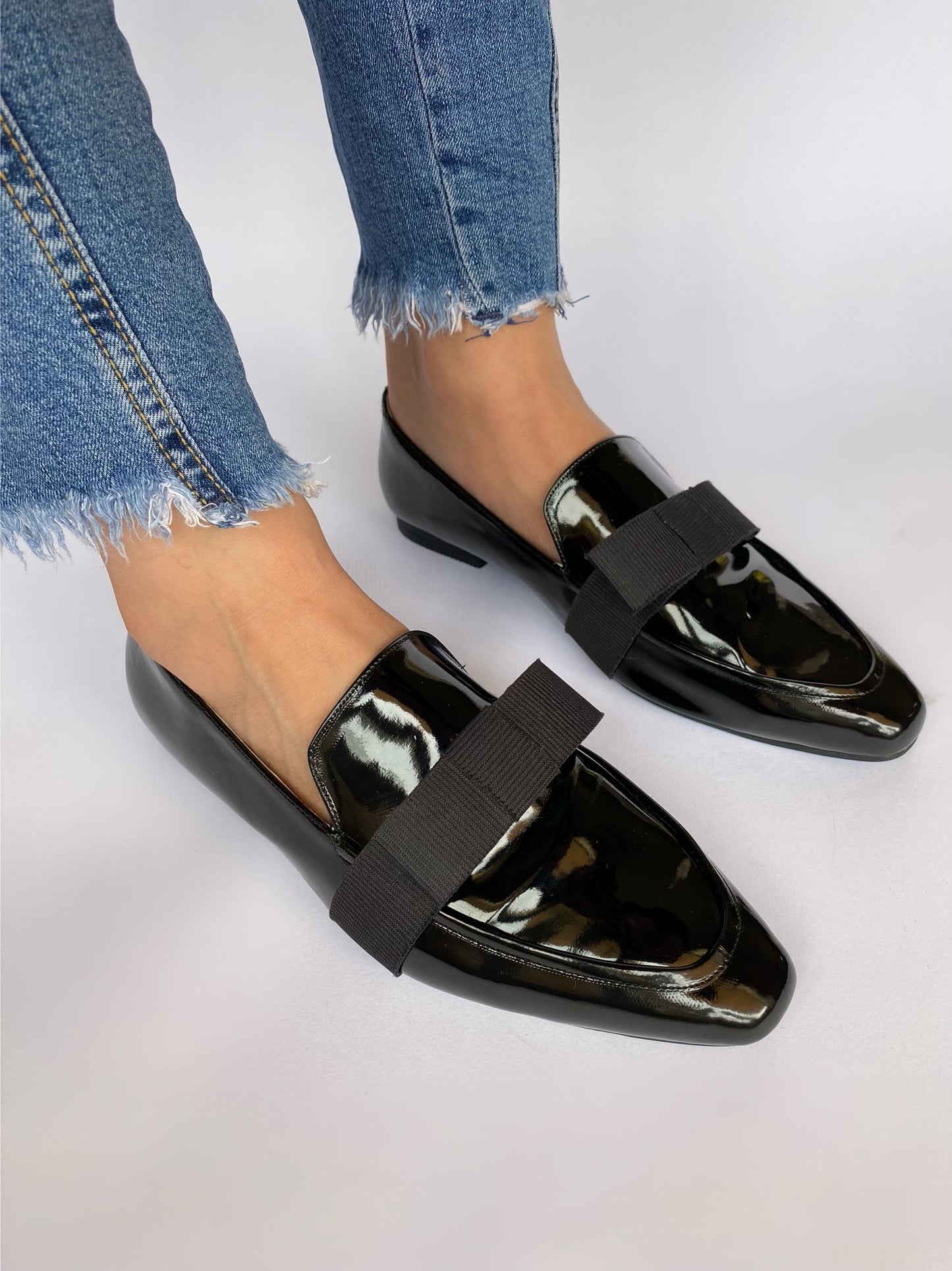 Black Catherine Flat Loafers