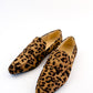Leopard Power Square Toe Loafers