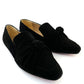 Black Square Toe Knot Loafers